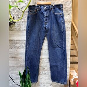 Levi's | 501XX Medium Wash Straight Button-Fly “Dad” Jeans - Men's 36x32 (34x30)